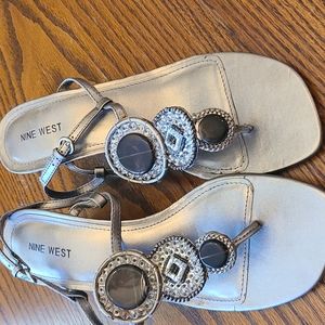 Square toe sandals by Nine West